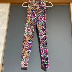 カラフルペイズリー柄ヨガパンツ