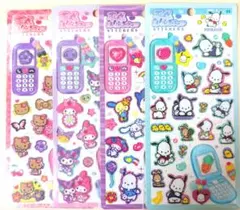 《正規品》平成はっぴーフォン サンリオ(日焼けキティ・マイメロ&クロミ・他)
