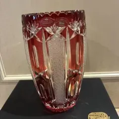 Gusev Crystal Factory レッドクリスタル 花瓶 - メルカリ