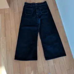 ZARA ダークブルー ワイドレッグデニム EUR 42USA 10