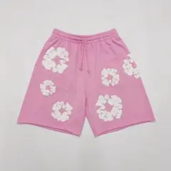 即発送】Denim Tears デニムティアーズ ハーフパンツ ピンク - メルカリ