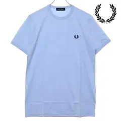 FRED PERRY リンガーTシャツ　ブルーS