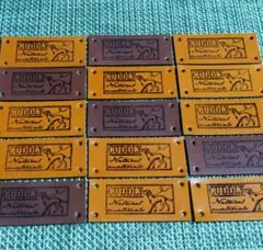 834✰︎cuddlyお散歩dog 本革タグ❁四隅留め用