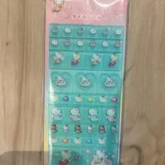 ハローキティ タイルシール 水色
