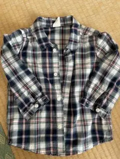 H&M 長袖チェックシャツ US 9-12M