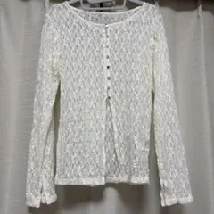 SENSE OF PLACE レース長袖トップス One Size アイボリー