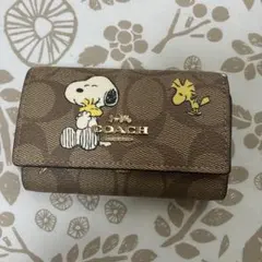 COACH スヌーピー キーケース シグネチャー