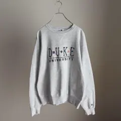 【入手困難】90s Champion デューク大学 スウェット 前V 刺繍ロゴ
