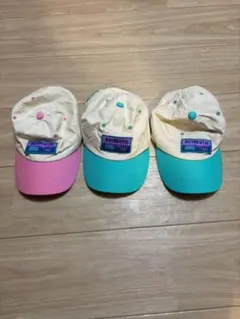 カラフルドットキャップ3点セット