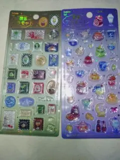 BGM 喫茶アラモード　きゅるるんシール　立体シール　セット