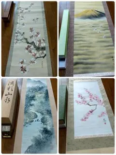 掛軸 富士山 猿 風景セット その2 - メルカリ