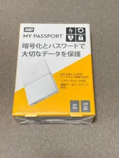 WD ポータブルHDD 4TB USB3.0 　WDBYFT0040BWT