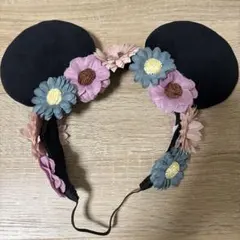 ディズニー　カチューシャ　お花