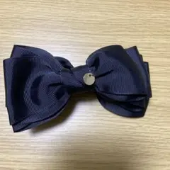 ブラックリボンヘアクリップ