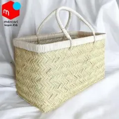 新着新品】鳥越竹細工 すず竹 手提げかご 尺五寸オーバー 極上品