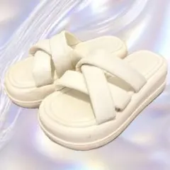 GRL 厚底 パテッドクロスベルトサンダル[fa038]のサムネイル