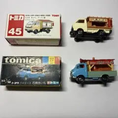 (3529)トミカ 黒箱 日本製 トヨタ ハイエース 石焼きいも ミニカーショップ ケンボックス トミカ 黒箱☆27☆トヨタハイエース石