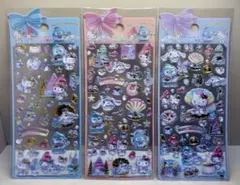 ハンギョ　シナモ　マイメロ　キティ　ドロップシール　サンリオ海外ライセンス　3枚