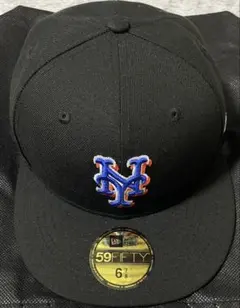 ニューヨークメッツ 59FIFTY キャップ だけ黒　ニューエラ6 7/8