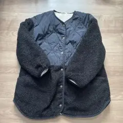 ボアとキルティングのジャケット