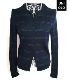❖UNIQLO❖　レディース長袖カーディガン　ネイビー　トップス　〈薄手〉