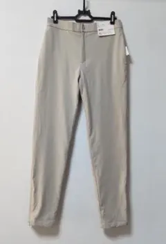 タグ付き新品　ヒートテックウォームイージーベージュ カジュアルパンツ 裾ジッパー