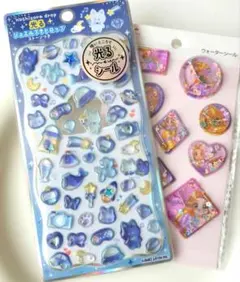 光る　ジュエルプチドロップシール　ほしぞらどろっぷ　ラプンツェル　ウォーター