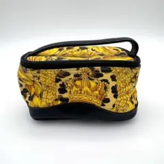 VERSACE ヴェルサーチ 化粧 ポーチ コンパクト イエロー ブラックのサムネイル