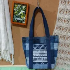 ハンドメイド デニム リメイク トートバッグ