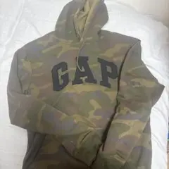 GAP 迷彩柄 フード付きパーカー　y2k 00s グランジ　平成ギャル