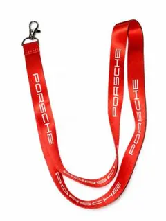 PORSCHE ネックストラップ レッド
