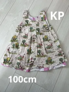 KP リバーシブルノースリーブワンピース　100cm