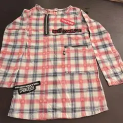 HYSTERIC チェック柄 長袖ワンピース120