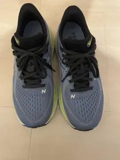 New Balance ランニングシューズ グレー/ライム