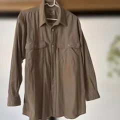 BIG JOHN 長袖シャツ Mサイズ ベージュ　ヴィンテージ