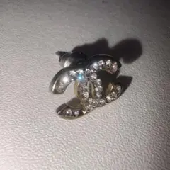 ゴールド 片耳 CHANEL ピアス 0.8mm