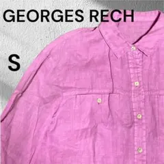 GEORGES RECH ピンク 長袖　シャツ S メンズ　レディース　36のサムネイル