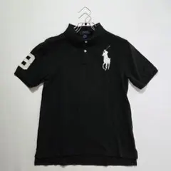 【美品】ポロ ラルフローレン　ポロシャツ　BIGポニー　ブラック　M　メンズ