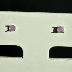 ⑤Pt・シルキーサファイア・ピアス