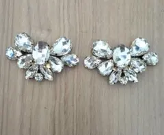 シューズクリップ 中古　ビジュー セット パンプス 靴アクセサリー 靴飾り