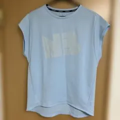 New Balance ランニング Tシャツ ライトブルー　ウィメンズ　Lのサムネイル