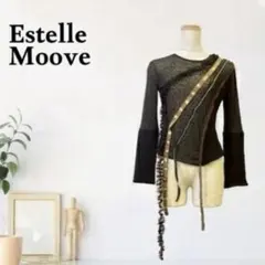 美品 Estelle Moove ニット リメイク風　シアー　ブラック フリー