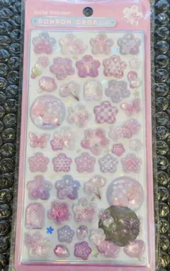 クーリア　新作　ボンボンドロップシール 和柄 桜 紋様　新品　正規品　ボンドロ