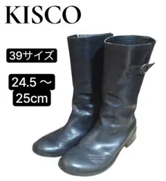KISCO ブラック ジョッキーブーツ　ウイニングチップ 39サイズ キスコ　黒のサムネイル