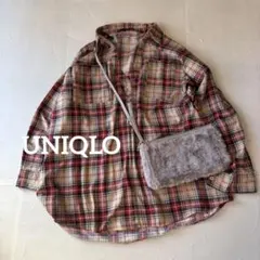 UNIQLO ショルダーバッグ ファー グレー