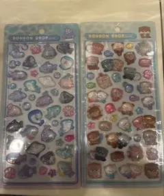 ボンボンドロップシール　水族館限定　カワウソ　サメ　2種類セット