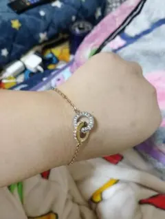 FURLA ロゴ付きリンクチェーンブレスレット