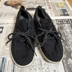 allbirds 黒 ウール風生地