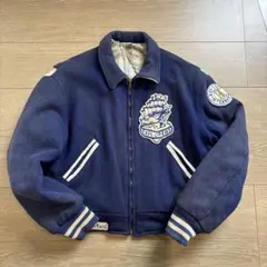 60s-70s ヴィンテージスタジャン 襟付き TALON ZIP