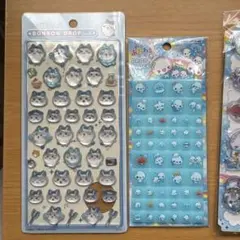 m*2様 ボンボンドロップシール　ウォーターシール　あわわちゃん　　ハチワレ